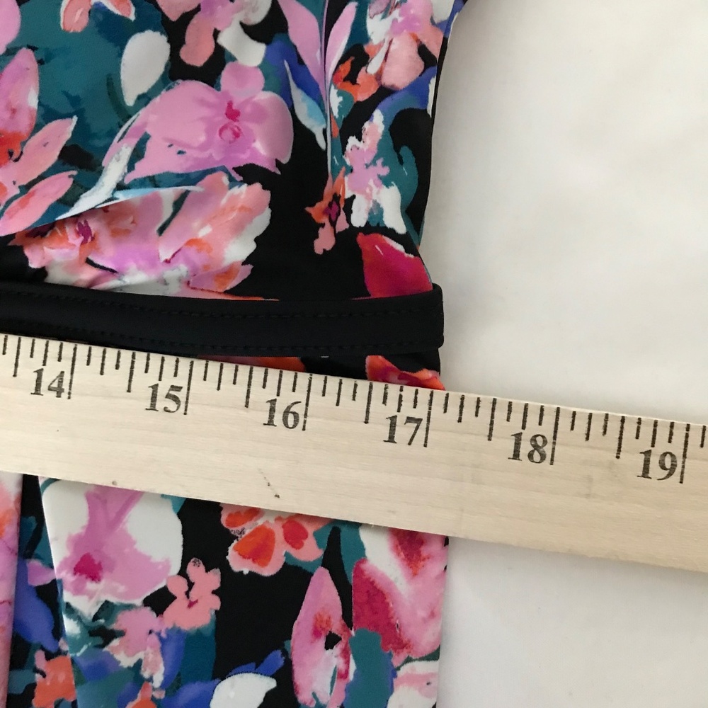 SWIM SOLUTIONS Floral Swimsuit Pink Black Women’s Plus Size 18 - Picture 14 of 16